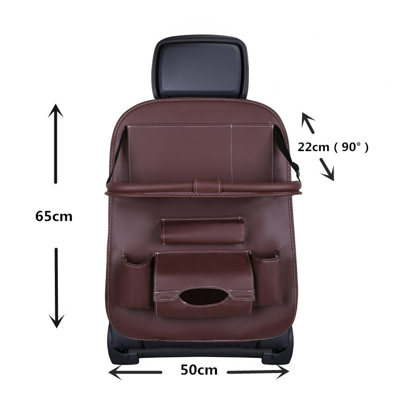 ORGANISEAT™ Organisateur voiture pliable en cuir pour siège arrière