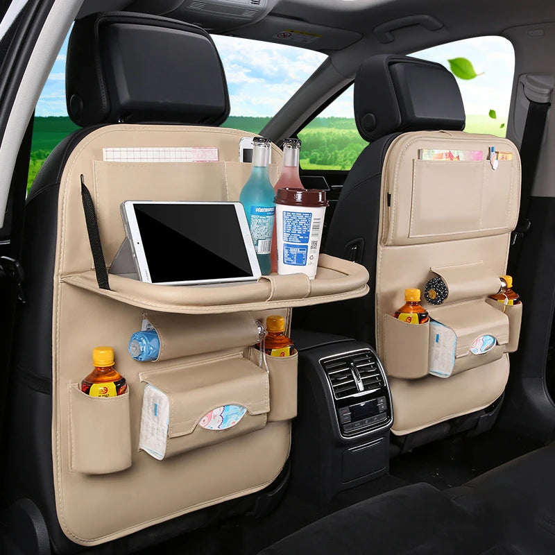 ORGANISEAT™ Organisateur voiture pliable en cuir pour siège arrière